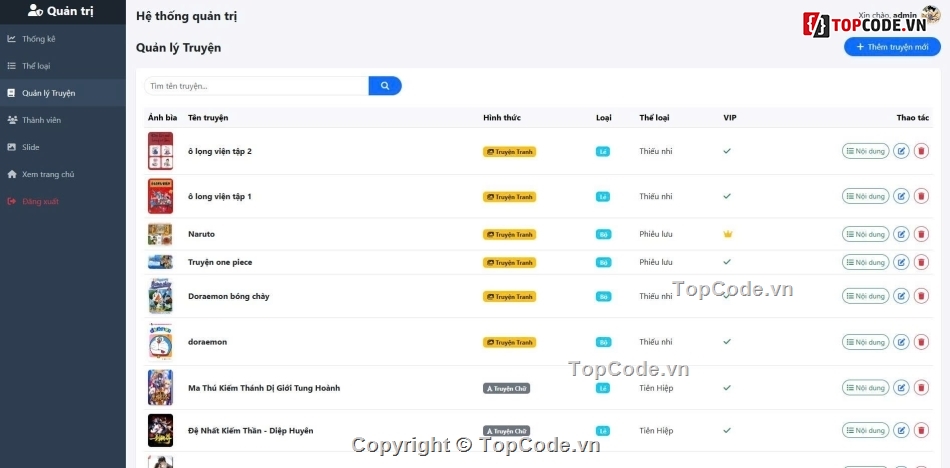 giao diện,đọc truyện,truyện